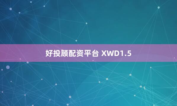 好投顾配资平台 XWD1.5